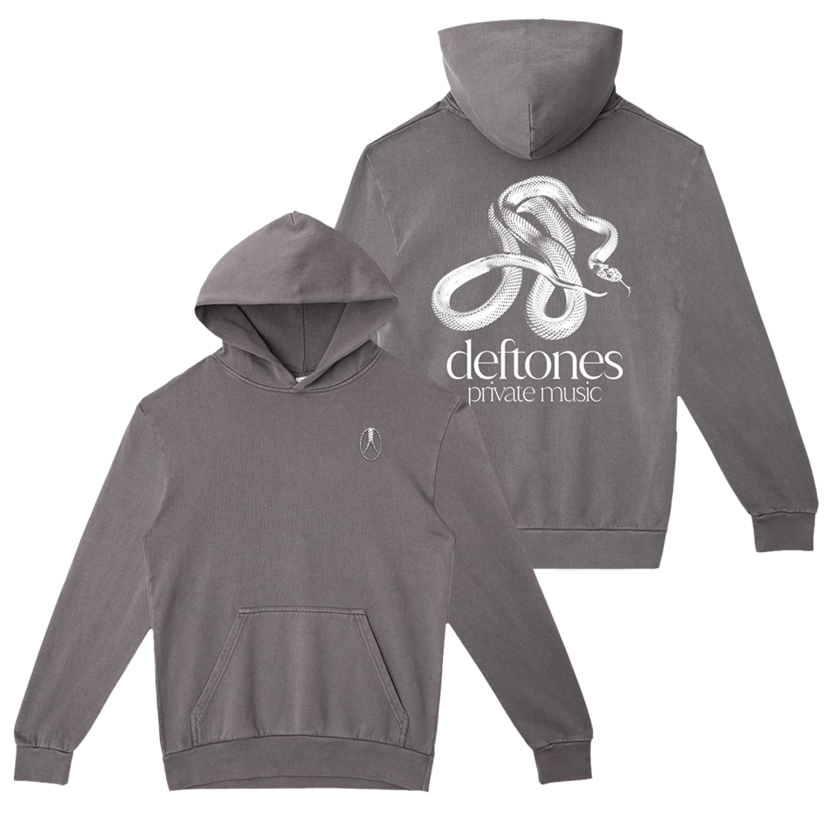 private music embroidered hoodie